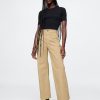 High Rise Stride Wide-Leg Ankle Khakis