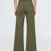 High Rise Stride Wide-Leg Ankle Khakis