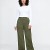 High Rise Stride Wide-Leg Ankle Khakis