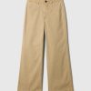 High Rise Stride Wide-Leg Ankle Khakis