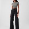 High Rise Stride Wide-Leg Jeans