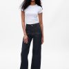 High Rise Stride Wide-Leg Jeans