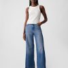 High Rise Stride Wide-Leg Jeans