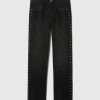 High Rise Studded ’90s Straight Jeans