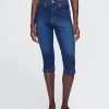 High Rise True Skinny Capri Jeans