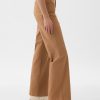 High Stride Wide-Leg Ankle Khakis
