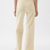 High Stride Wide-Leg Ankle Khakis