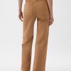 High Stride Wide-Leg Ankle Khakis