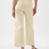 High Stride Wide-Leg Ankle Khakis