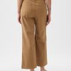 High Stride Wide-Leg Ankle Khakis
