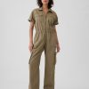 Khaki Utility Jumpsuit