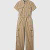 Khaki Utility Jumpsuit