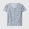 Lace Cap Sleeve Top
