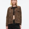 Leopard Denim Chore Jacket