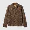 Leopard Denim Chore Jacket