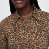 Leopard Denim Mini Dress