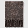 Leopard Fringe Scarf