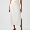 Linen-Blend Maxi Skirt