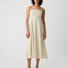 Linen-Blend Midi Dress Linen-Blend Midi Dress