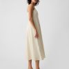 Linen-Blend Midi Dress Linen-Blend Midi Dress