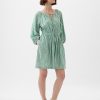 Linen-Blend Mini Dress
