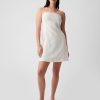 Linen-Blend Mini Dress