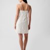 Linen-Blend Mini Dress