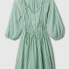 Linen-Blend Mini Dress