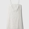 Linen-Blend Mini Dress