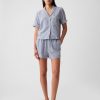 Linen-Blend PJ Shorts