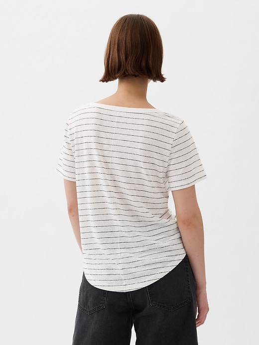 Linen-Blend T-Shirt Linen-Blend T-Shirt
