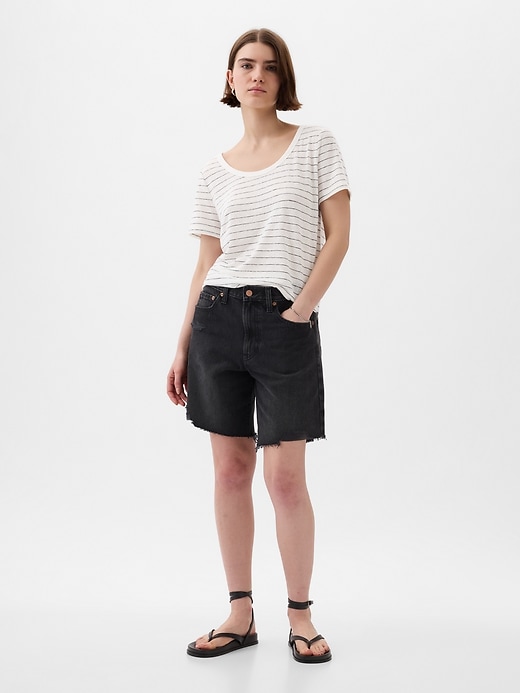 Linen-Blend T-Shirt Linen-Blend T-Shirt