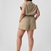 Linen-Blend Utility Romper
