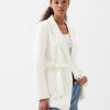 Linen-Cotton Belted Blazer