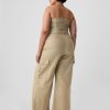 Linen-Cotton Cargo Jumpsuit