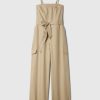Linen-Cotton Cargo Jumpsuit