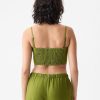 Linen-Cotton Cropped Tube Top Linen-Cotton Cropped Tube Top