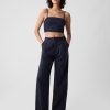 Linen-Cotton Cropped Tube Top Linen-Cotton Cropped Tube Top