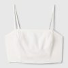 Linen-Cotton Cropped Tube Top Linen-Cotton Cropped Tube Top