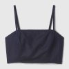 Linen-Cotton Cropped Tube Top Linen-Cotton Cropped Tube Top