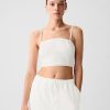 Linen-Cotton Cropped Tube Top Linen-Cotton Cropped Tube Top