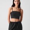 Linen-Cotton Cropped Tube Top Linen-Cotton Cropped Tube Top