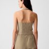 Linen-Cotton Halter Vest