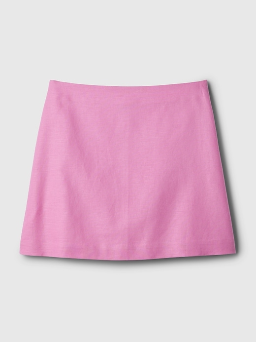 Linen-Cotton Mini Skirt Linen-Cotton Mini Skirt