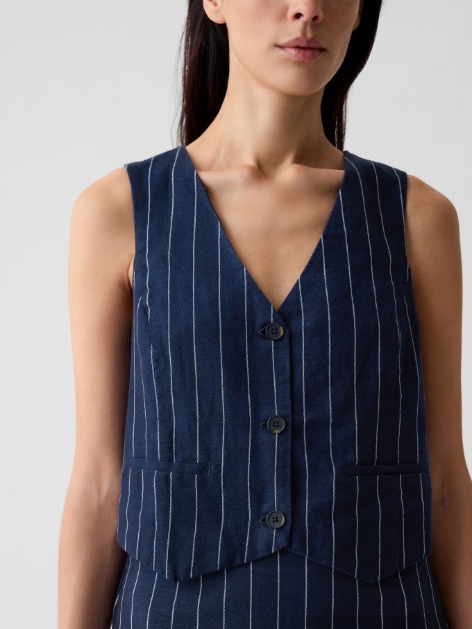 Linen-Cotton Vest