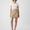 Linen-Cotton Wrap Mini Skirt Linen-Cotton Wrap Mini Skirt