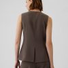Longline Twill Vest