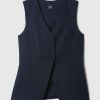 Longline Twill Vest