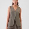 Longline Twill Vest