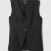 Longline Twill Vest